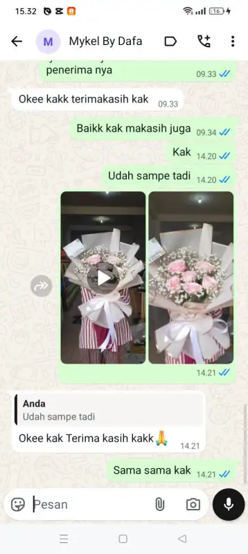 Testimonial Papan buket bunga SERDANG BEDAGAI